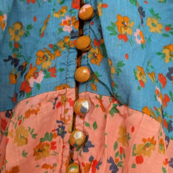 Anthropologie Tiered & True floral maxi prairie dress SP - Picture 6 of 11